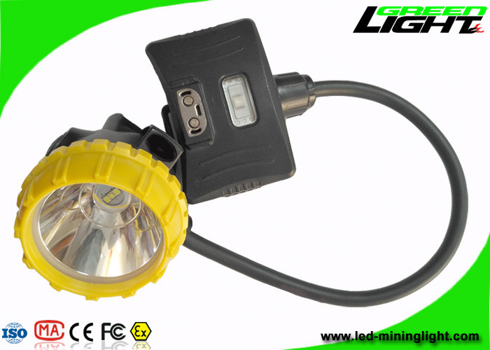 IP68 마이닝 캡 빛 15000 럭스 세미는 3.7V 450mA 6.8Ah 파나소닉 배터리를 끈으로 묶었습니다