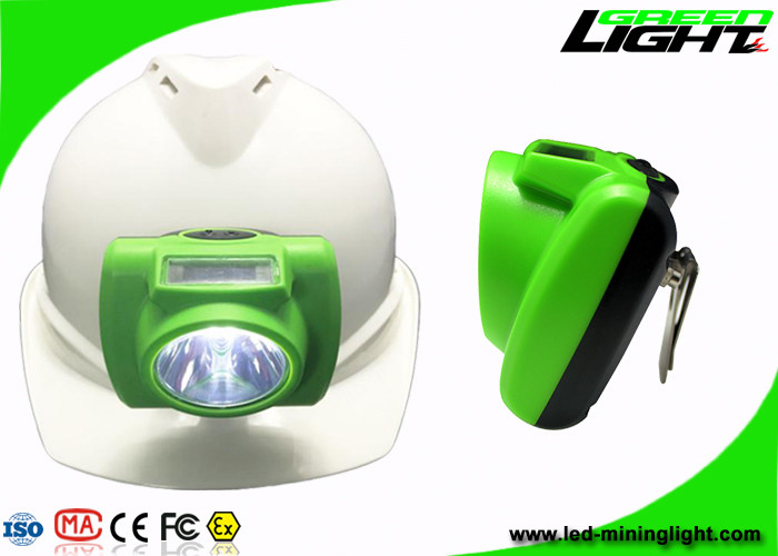 OLED 스크린 무선 캡 램프, 13000Lux 주도하는 마이닝 전면램프 6.2Ah 배터리 IP 68
