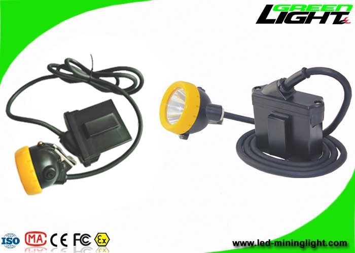 방폭 LED 광부들 헬멧 빛 IP68  7.8Ah Li - 이온 바테리 10000 럭스 밝기