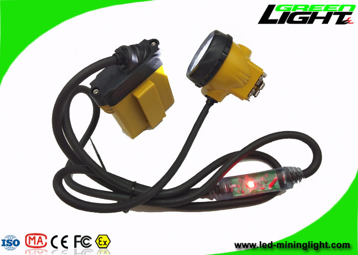 4개의 점화 형태를 가진 3.7V 10.4Ah LED 광업 헤드라이트 25000lux 하이빔