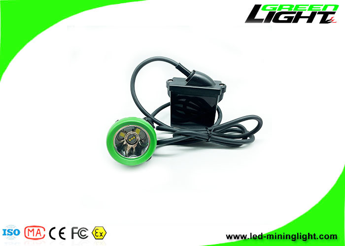 반대로 폭발성 12000lux Led 광부 모자 램프 실리콘 버튼 유선 모자 램프 색상 로고 사용자 정의 18hrs 작업 시간